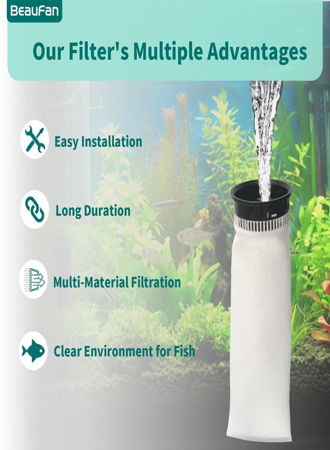 beaufan 12 Pack 2.75 Inch 225 Micron Filter Sock Fits Waterbox, Eshopps, Fiji Cube Aquarium Models, and All 2.75" Filter Sock Holders - Image 5